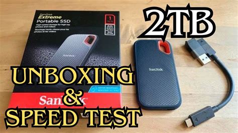 Sandisk 2TB Portable SSD Unboxing, Review and Speed Test 800MB/s - YouTube