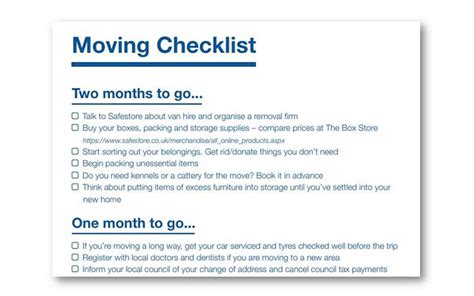 Moving House Tips: 15 Things to do when moving house | Printable checklist