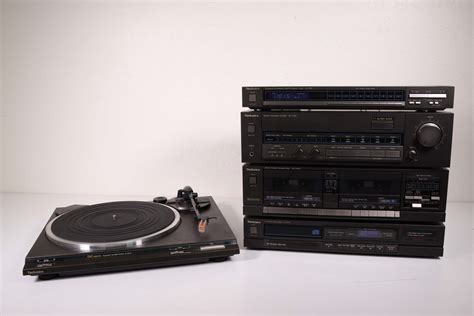 Technics Complete Vintage Home Audio Stereo System Turntable Cassette