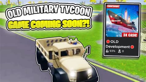 Old Military Tycoon Game Coming Soon!?? - YouTube