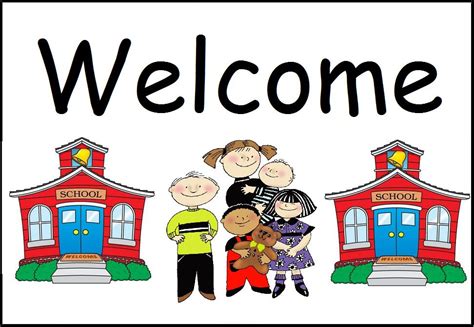 Welcome sign for classroom