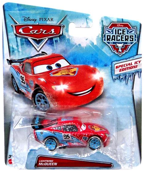 Disney Cars Ice Racers Lightning McQueen 155 Diecast Car Special Icy ...