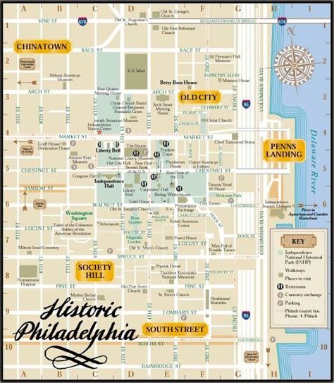 Philadelphia Free Walking Tour Map | Visit philadelphia, Historic ...