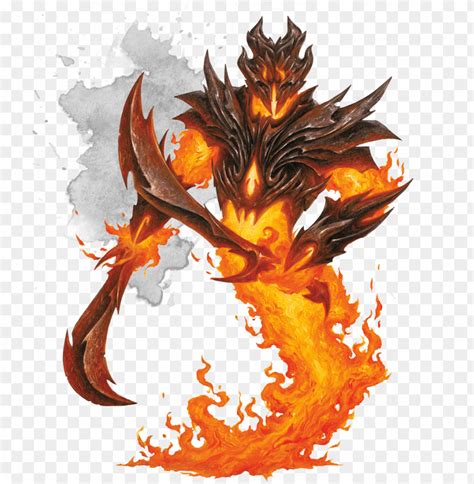 Monsters For Dungeons Dragons - Dd 5e Fire Elemental Myrmido PNG ...