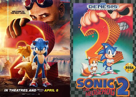 Nieuwe Sonic 2 poster is een eerbetoon aan klassieke boxart