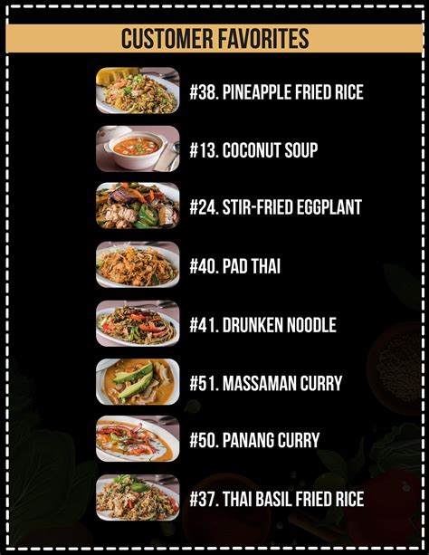 Thai Cuisine Menu and Reviews | NWA Food