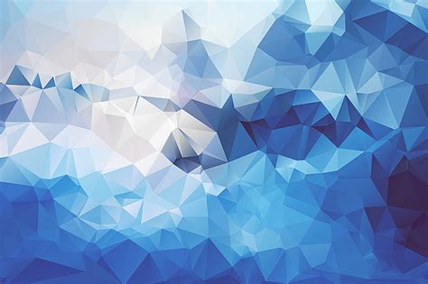 HD wallpaper: Blue Abstract Geometric Triangle Background, Aero ...