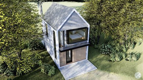 Stylish Tiny House Plan under 1,000 sq ft - Modern House Plans