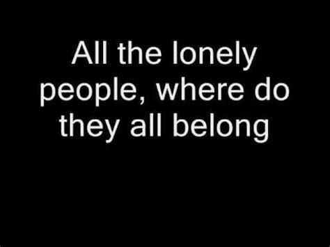 The Beatles - Eleanor Rigby (Lyrics) - YouTube