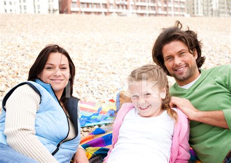 Family Day At The Beach Stock Photo | Royalty-Free | FreeImages