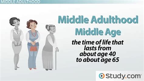 Physical Development in Middle Adulthood - Video & Lesson Transcript ...