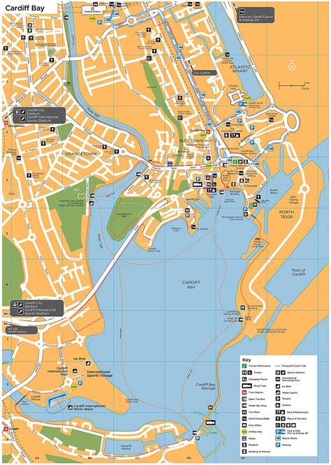 Large Cardiff Maps for Free Download and Print | High-Resolution and ...