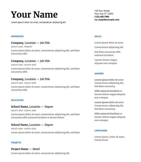 Google Docs Student Resume Template - depression sprüche