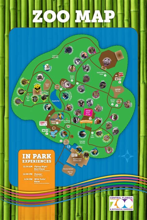 Central Florida Zoo & Botanical Gardens Map Of The Zoo - Central - Zoos ...