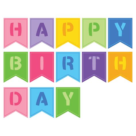 Happy Birthday Banner Printable - Printable Templates