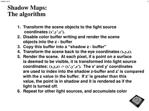 PPT - Graphics II 91.547 Shadow Maps Reflections PowerPoint ...