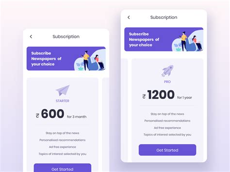 Premium subscription plan screen by Shreyash Barot on Dribbble