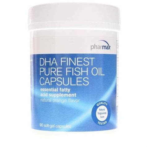 DHA Finest Pure Fish Oil Capsules, Pharmax