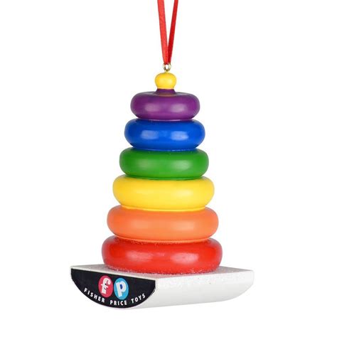 Department 56 Fisher Price Rock-A-Stack Ornament | Ornaments, Christmas ...