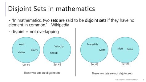 PPT - Lecture 24: Disjoint Sets PowerPoint Presentation, free download ...