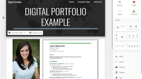 How to Create a Digital Portfolio in Google Sites - YouTube