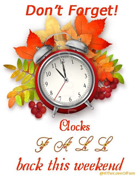 Daylight Savings time - fall back - | Daylight savings time, Clocks ...