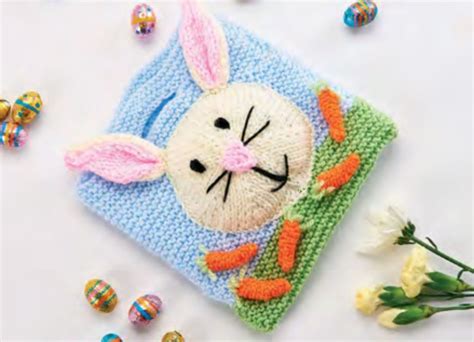 Free Knitting Pattern for Quick Easter Gift Bags