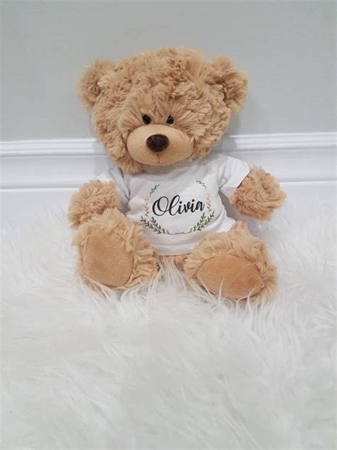 Personalized Teddy Bear Custom Teddy Bear Gift for Newborn - Etsy