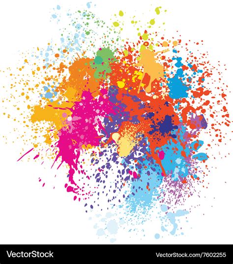 Colorful splash background Royalty Free Vector Image