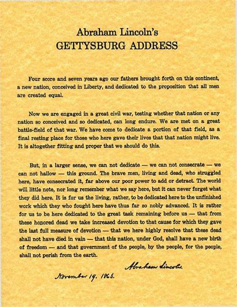 MUST READ!: Gettysburg Address: Abraham Lincoln Rebukes Us From The Grave