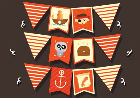 Pirate Banner Vector Pack 155806 Vector Art at Vecteezy