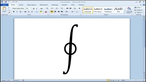 How to insert contour integral symbol in Word - YouTube