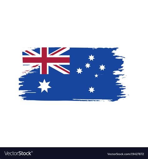 Australia flag Royalty Free Vector Image - VectorStock