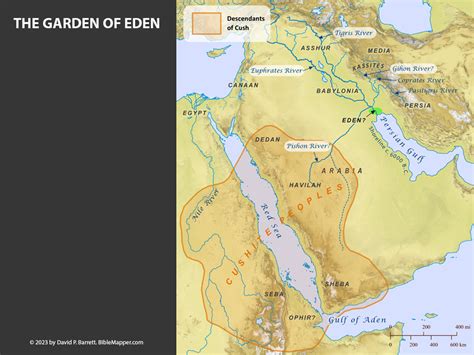 FreeBibleimages :: Bible maps in Genesis :: Maps that show locations ...