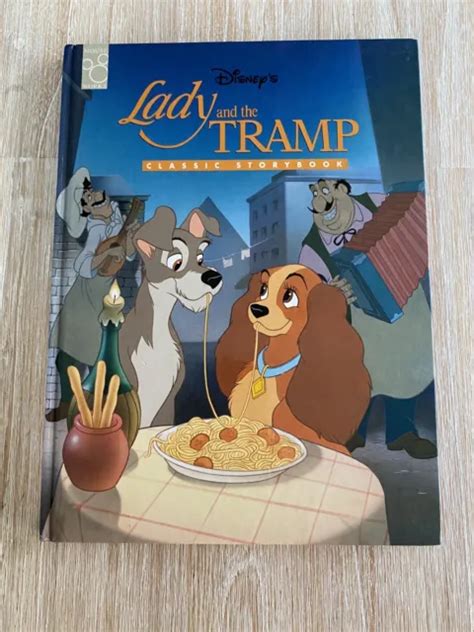 VINTAGE DISNEY LADY & The Tramp Storybook Mouse Works Big Hardcover ...