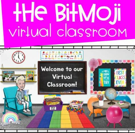 Bitmoji Virtual Classroom Design Kit | Virtual classrooms, Classroom ...