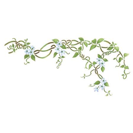 Flower Vine Wall Stencil SKU #2178 by Designer Stencils - Walmart.com