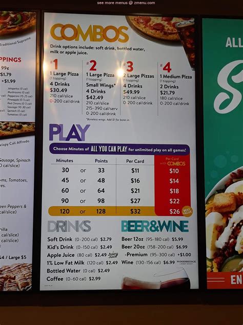 Chuck E Cheese Menu With Prices Hours Menu And Prices | The Best Porn ...