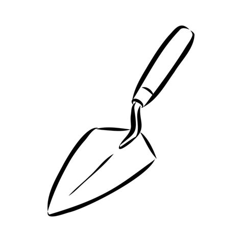 construction trowel vector sketch 8686364 Vector Art at Vecteezy