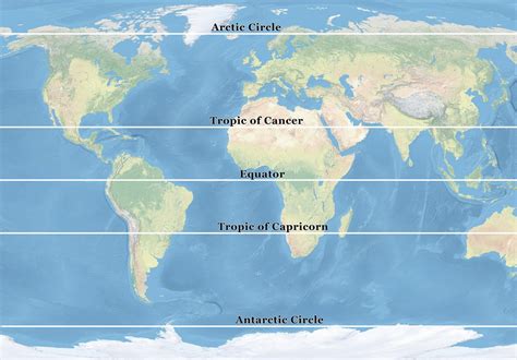 Finding Latitude And Longitude Coordinates On A World Map ...