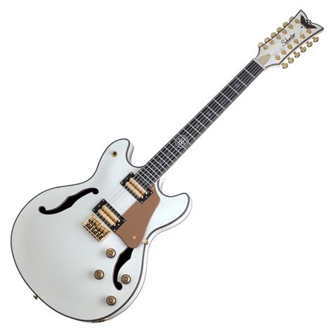 Schecter Wayne Hussey Corsair-12, Ivory - Nearly New at Gear4music