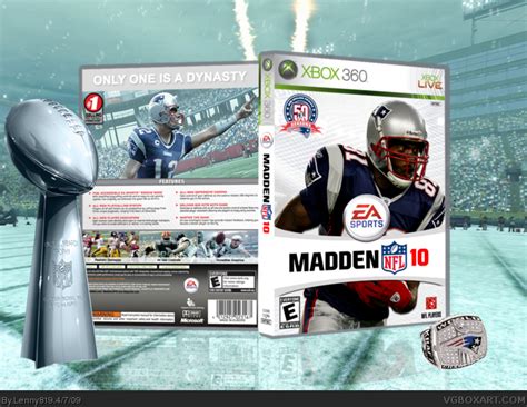 Madden NFL 10 Xbox 360 Box Art Cover by Lenny819