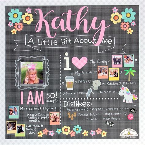 Hi Everyone! It's Kathy today with my take on the All About Me ...