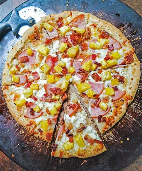 Hawaiian Pizza Recipe With Pineapple and Ham - On The Go Bites