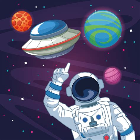 Space Cartoon Drawings