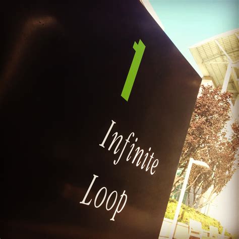 1 infinite loop sign