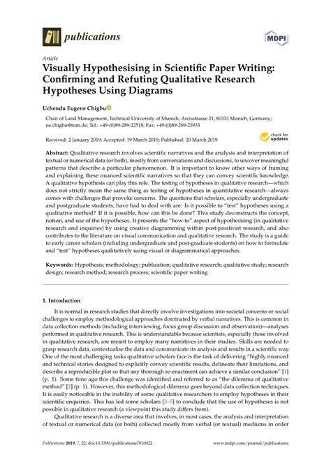 (PDF) Visually Hypothesising in Scientific Paper Writing: Confirming ...