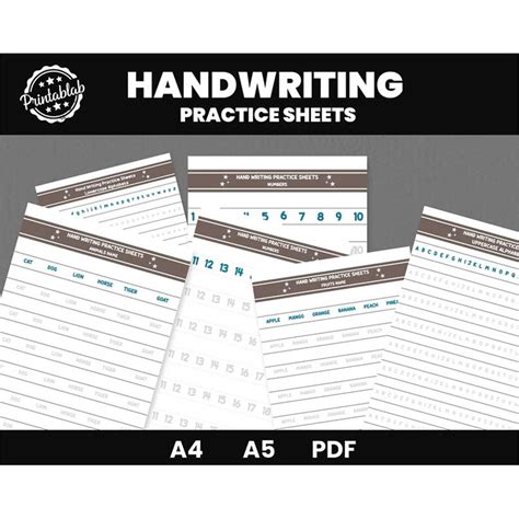 Handwriting Practice Sheets | Printable Handwriting Workshee - Inspire ...