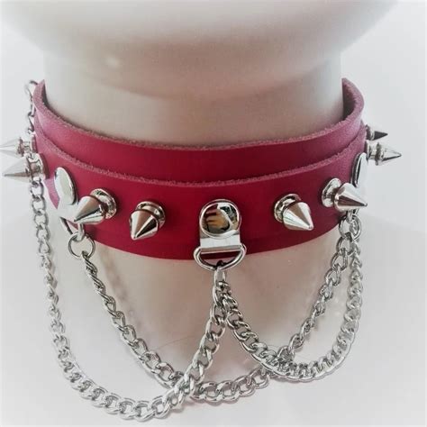 Women new Fashion Sexy Harajuku Handmade Choker leather Collar belt ...