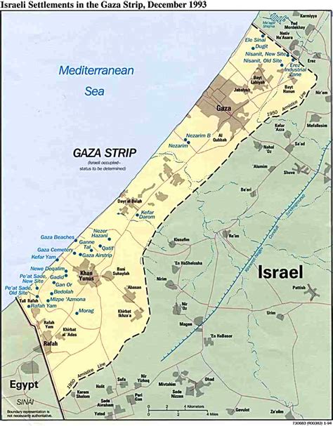 Gaza And The West Bank Map